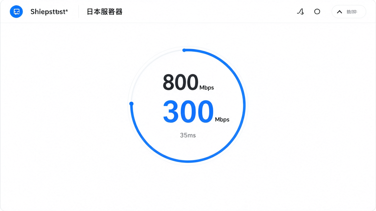 日本VPS網速測試結果
